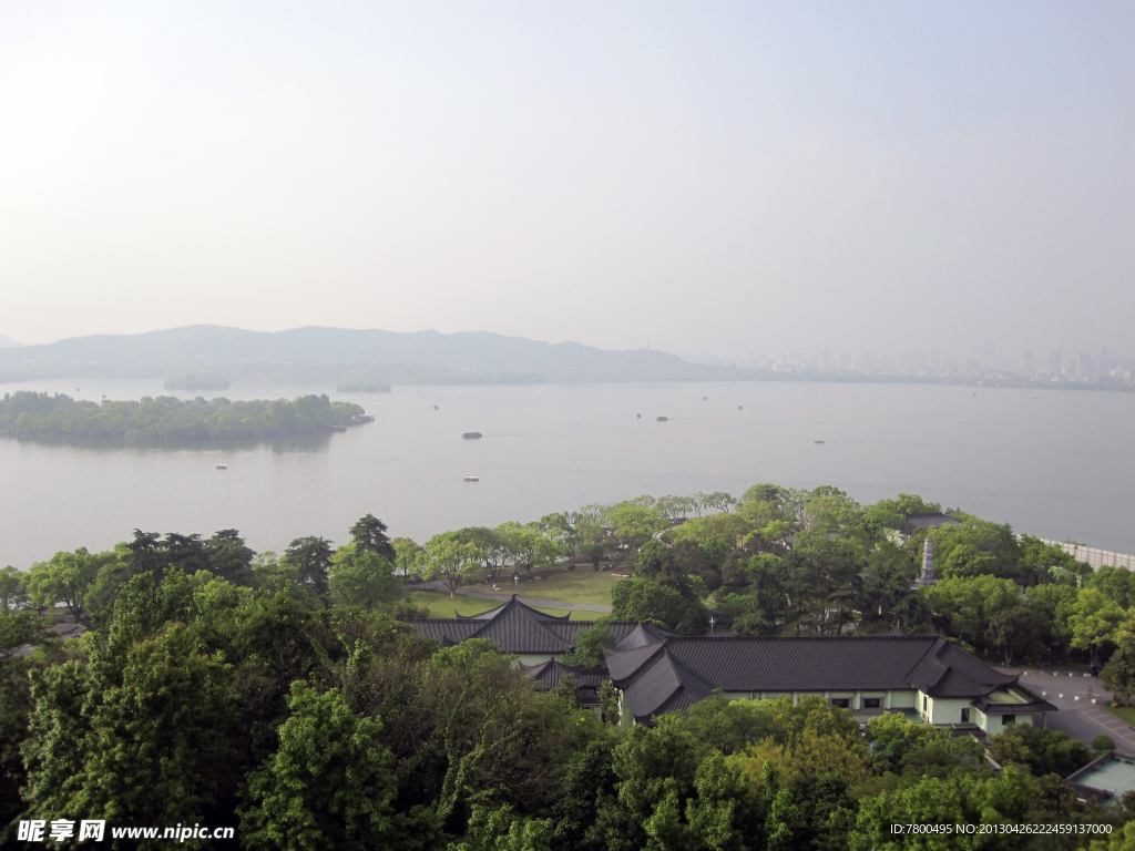 雷峰塔眺望远景