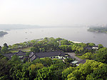 雷峰塔眺望远景西湖