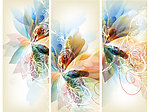 梦幻花卉花朵背景