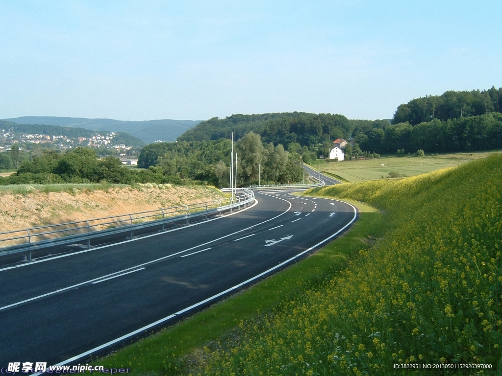 春天公路风景