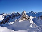 阿尔卑斯雪山风景