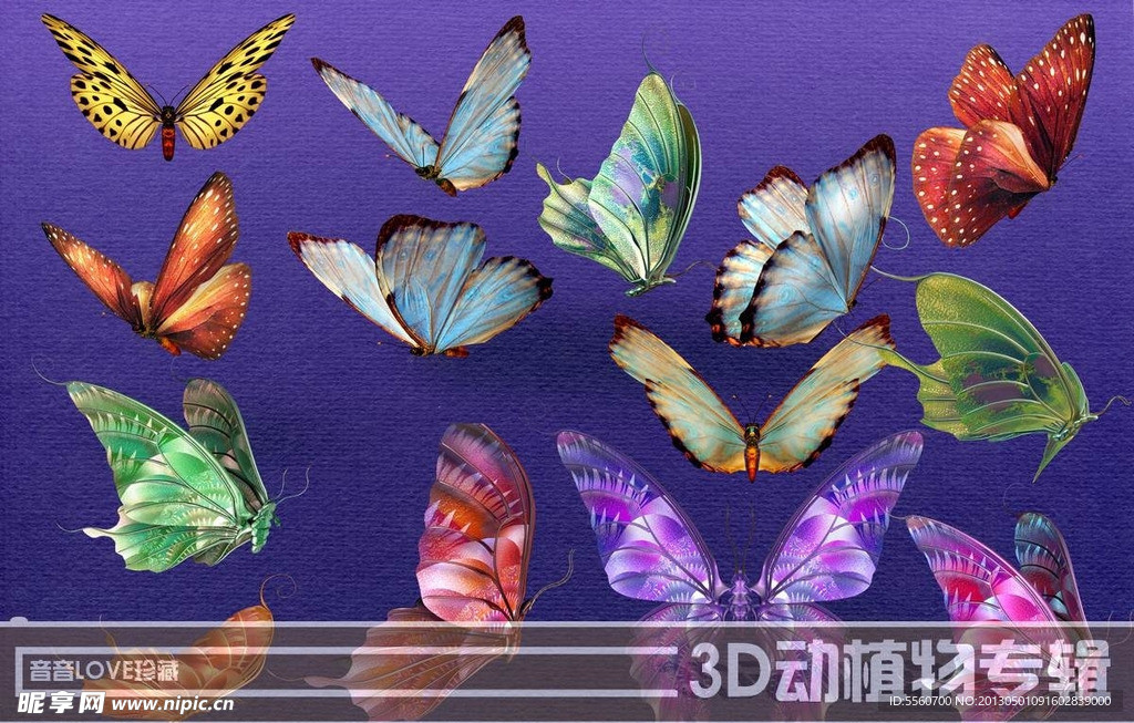 高清3D蝴蝶