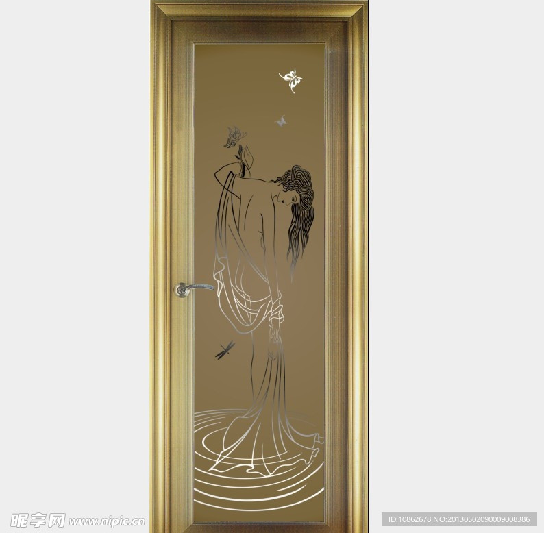 被女矢量图 玻璃画册