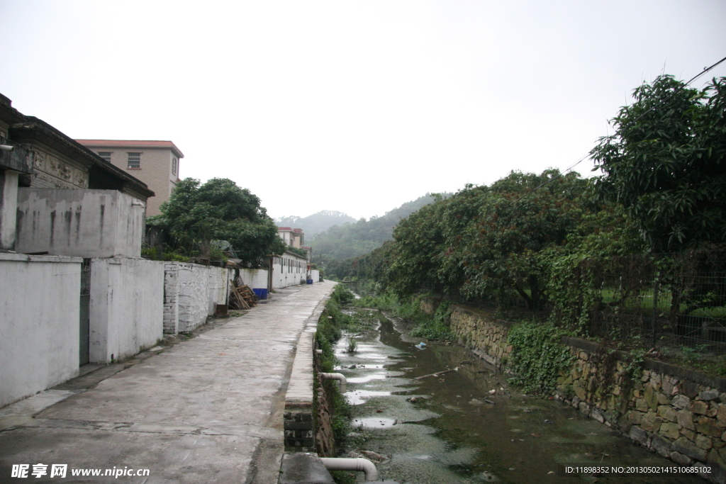 村旁的河涌