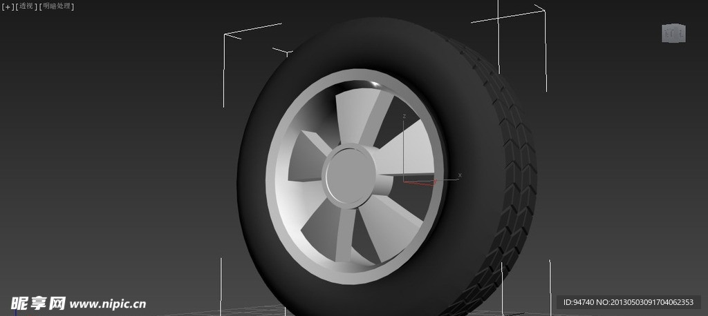 汽车轮胎3d模型