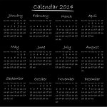 2014日历