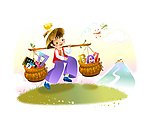 挑担子