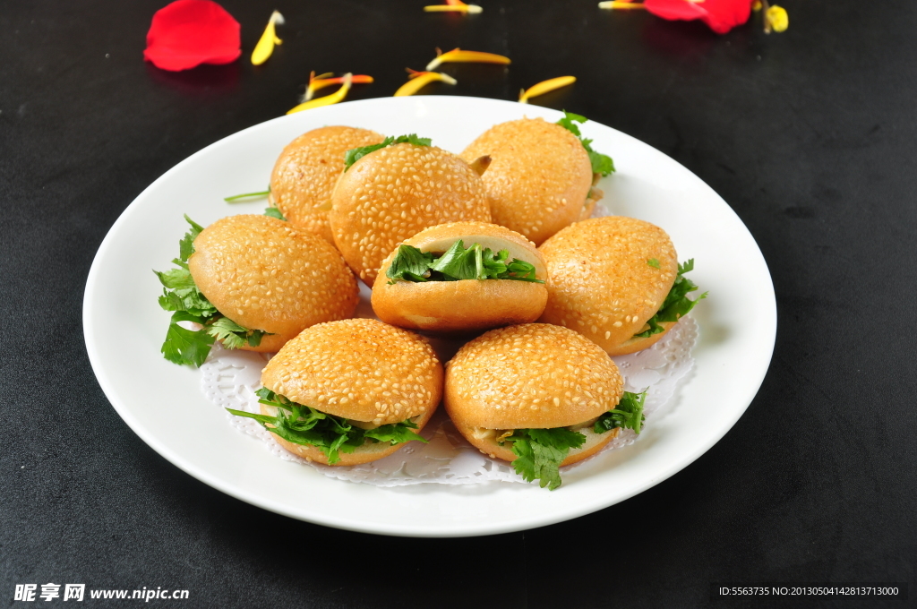 金饼夹菜