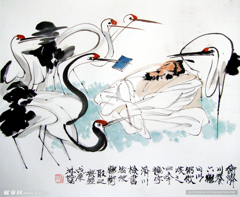 老者与鹅