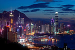 中国香港夜景