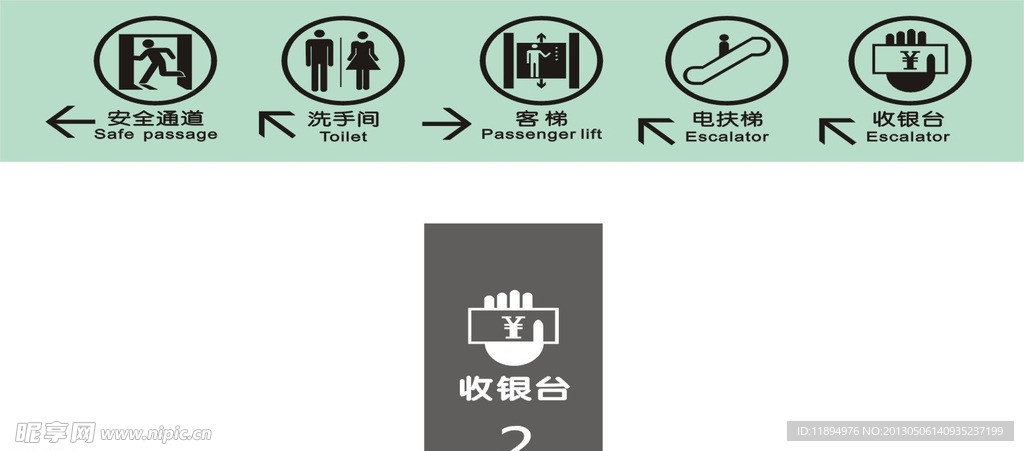 商场指示牌