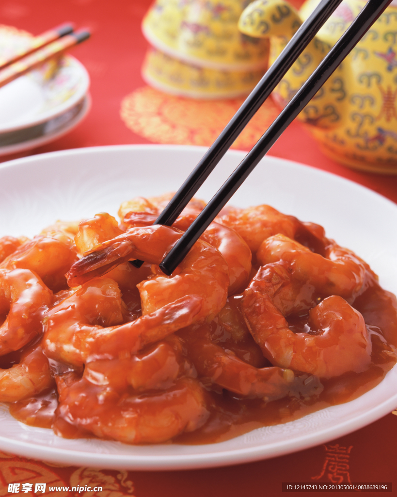 盘中虾仁