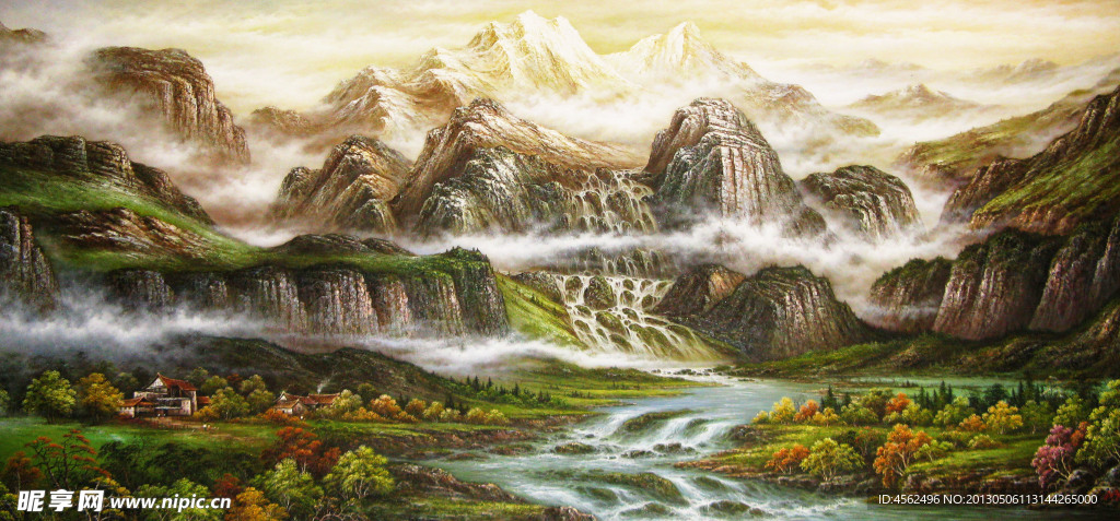 山水油画