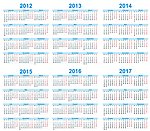 12年 18年日历