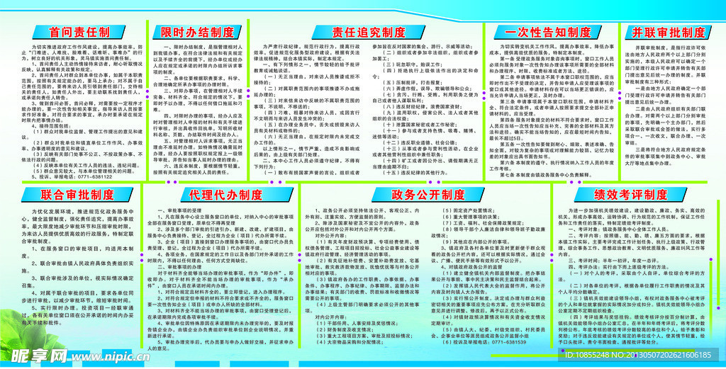 制度牌