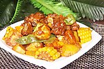 鸡肉炒玉米