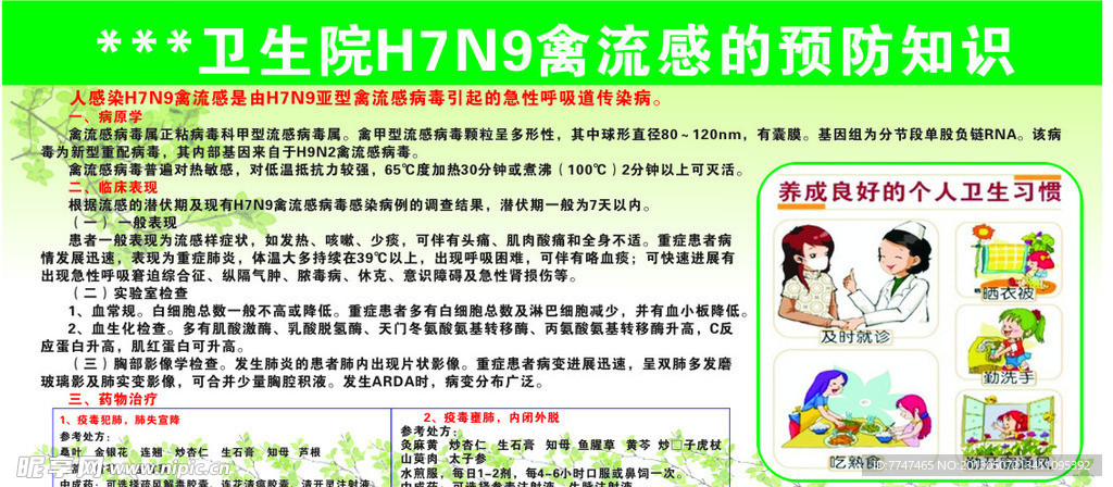 H7N9预防知识
