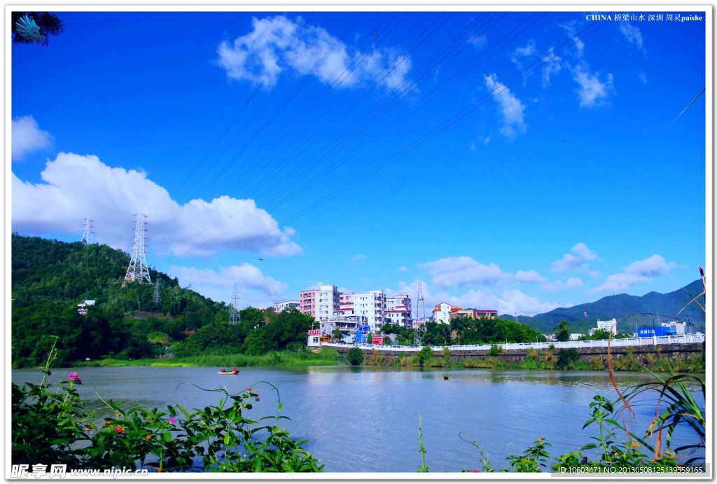 中国桥梁 水库风景