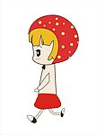 卡通小女孩