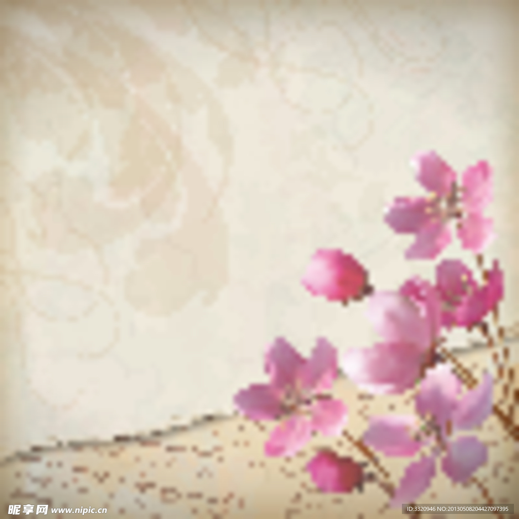 古典花卉花纹