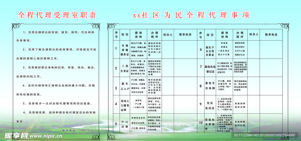 社区为民全程代理