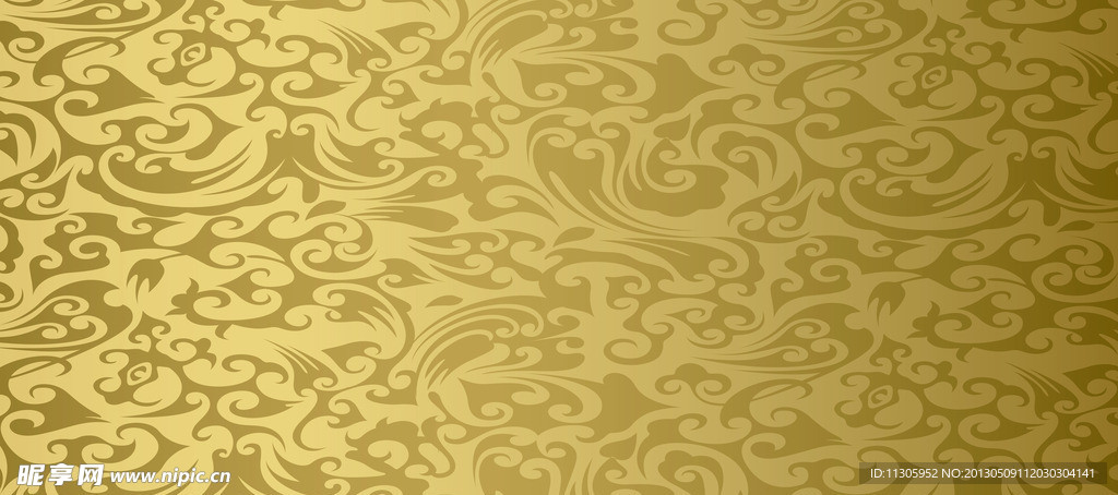 金色墙纸