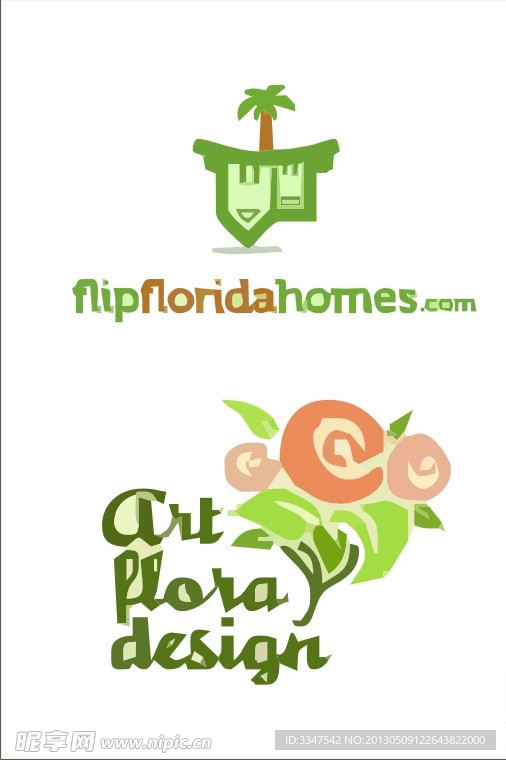 植物logo