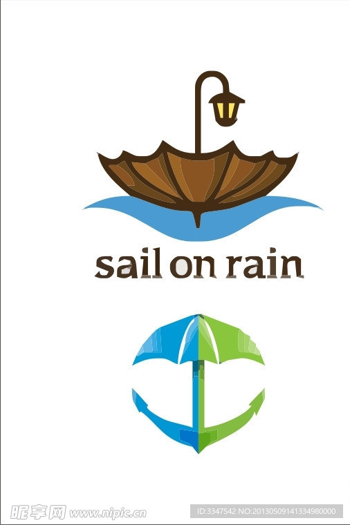 伞主题logo