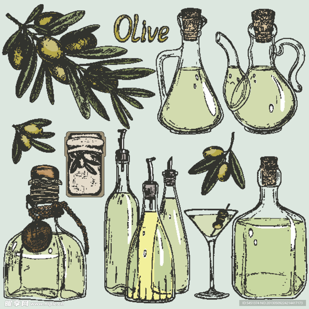 橄榄油瓶子