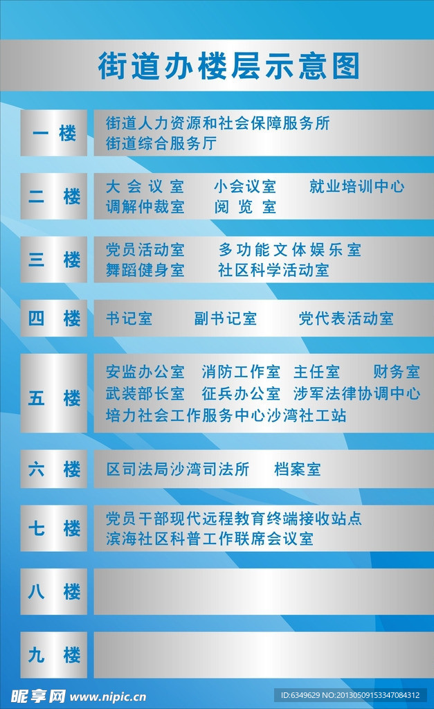 街道办楼层示意图