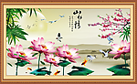 荷花 山水情