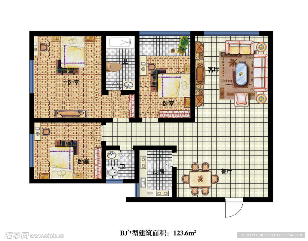 室内设计平面效果图