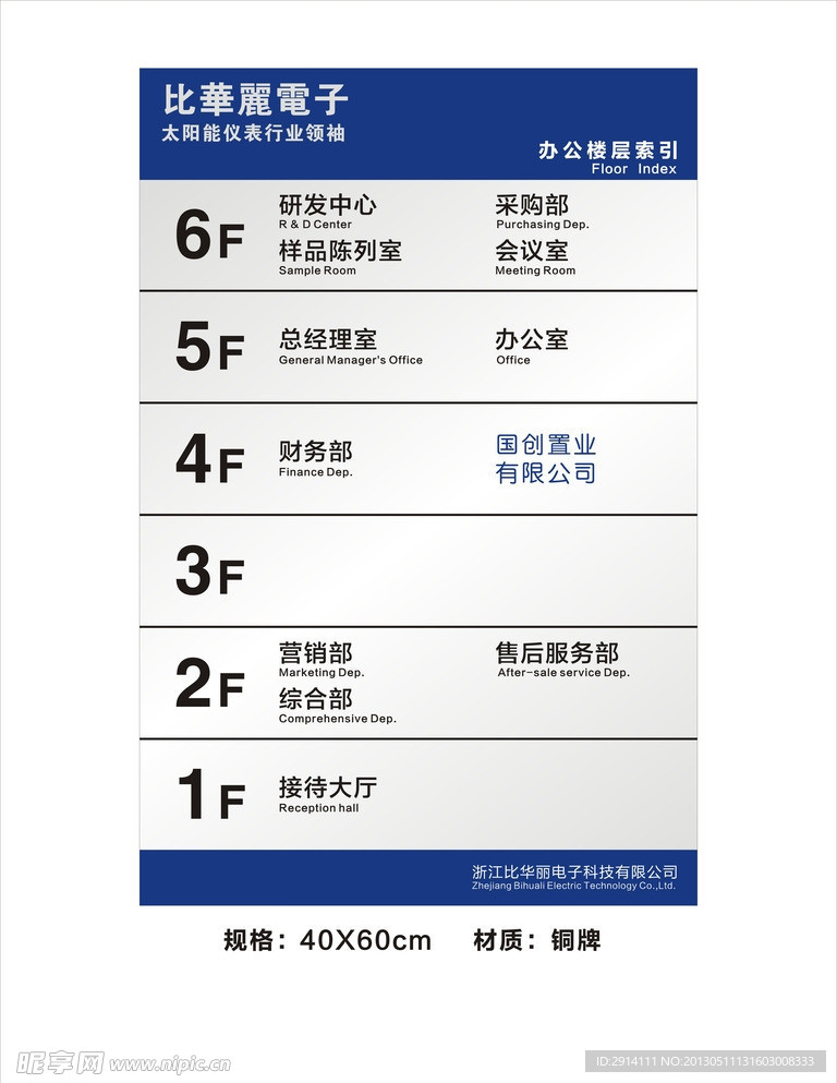 办公室指示牌