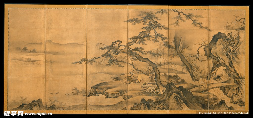 特色工笔山水