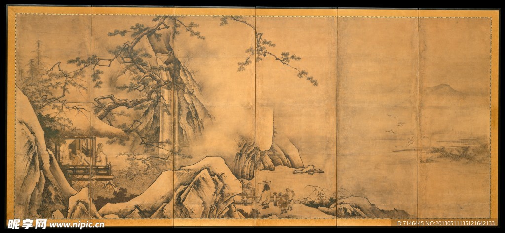 特色工笔山水