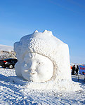 冬季那达雪雕作品