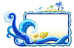 海浪模板