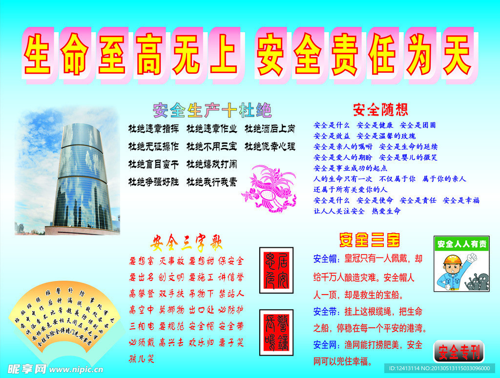 安全生产宣传栏