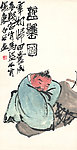 古代人物画盗磬图