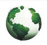 绿草地球