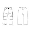 服装休裤子原型矢量图