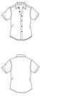 服装男士衣原型矢量图