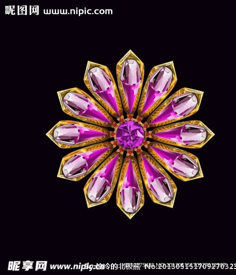 金属花标志