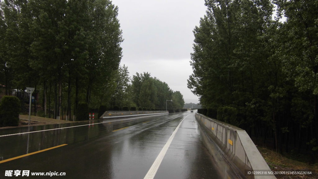 雨中公路