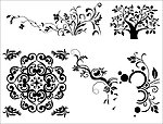 矢量花纹