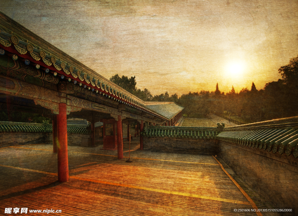 北京天坛走廊