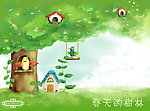 春天的树林