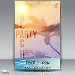 夏日海滨派对海报