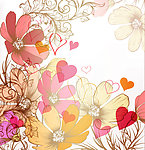 手绘花卉花纹