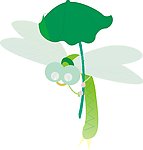 蜻蜓打伞